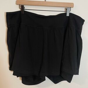 Old Navy Active Black Stretch Athletic Shorts Shirt Skort Size 3x Activewear